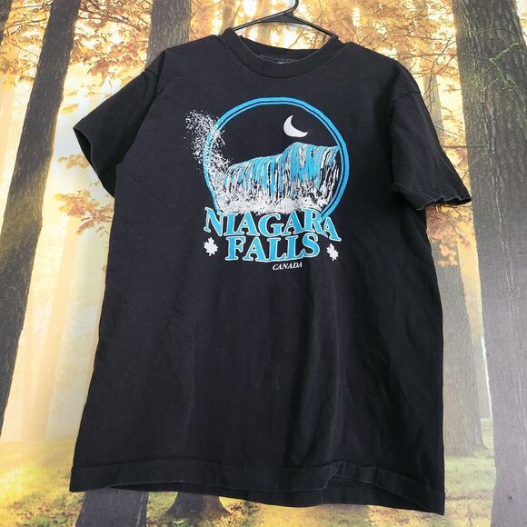 VTG Single Stitch Niagara Falls Made In Canada Shirt Size L 80s Tourist Garb Top - Picture 3 of 10